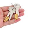 4Pieces Sturdy Stainless Steel Keyholes Blockers Set Portable Accessory for Interior Door Privacy Lock Daily Use