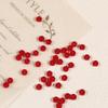 105Pcs Mixed Color DIY Jewelry Beads Multi-clolor Crystal Beads Flat Round Beads  Mobile Phone Chain