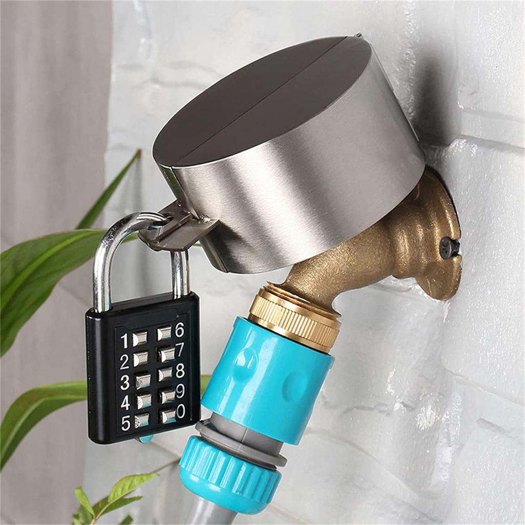 Gate Valves Lockout Device With Password Padlock Outdoor Faucet Lock Water Spigot Lock Safety Cover for Faucet Valves