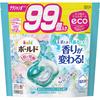 Bold Gel Ball 4D Laundry Fresh Flower Refill Pack of 99 Detergent, Soap, [Large Capacity]