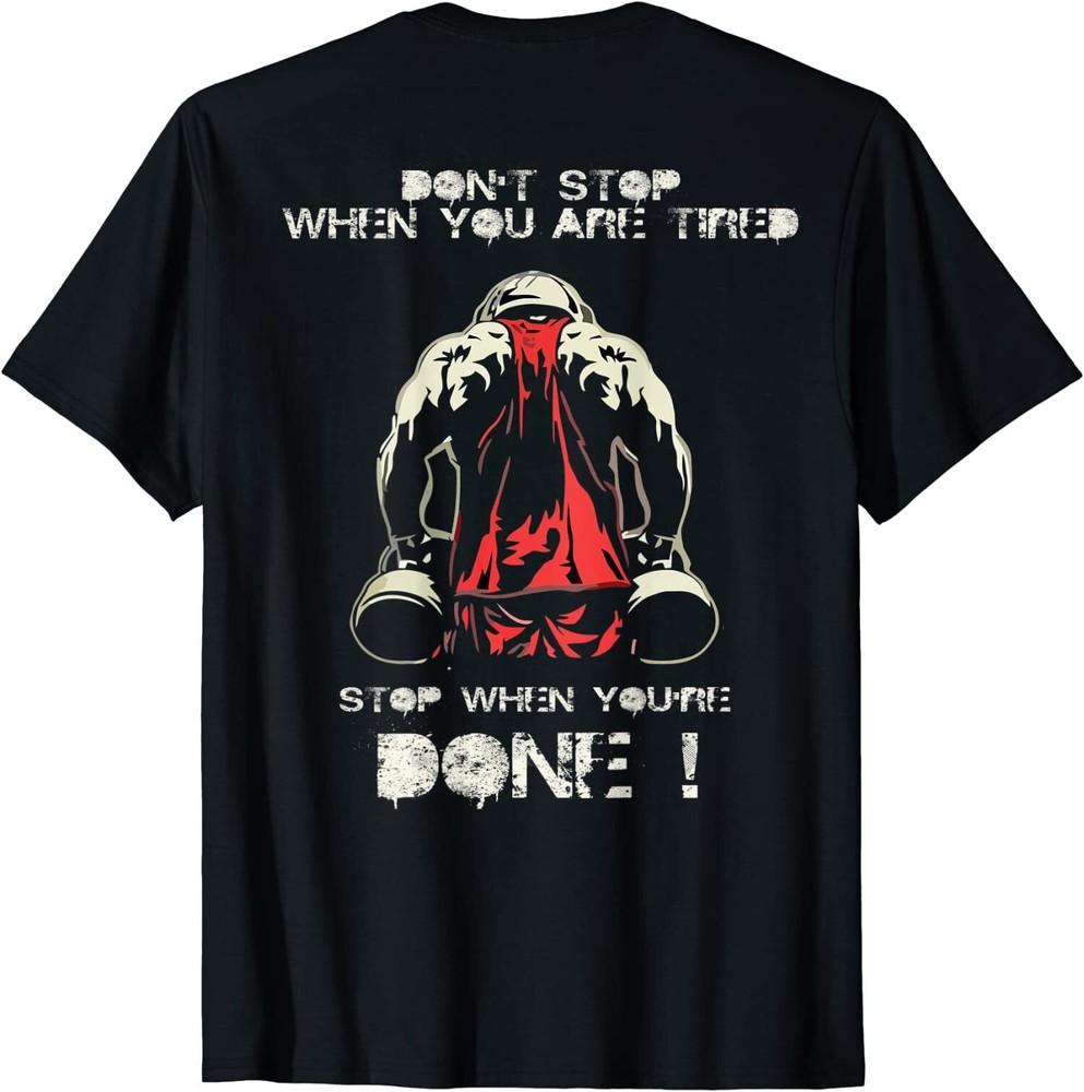 

NEW LIMITED Gym Quotes Back Fitness Bodybuilding Squat Tees T-Shirt Tops Tee S