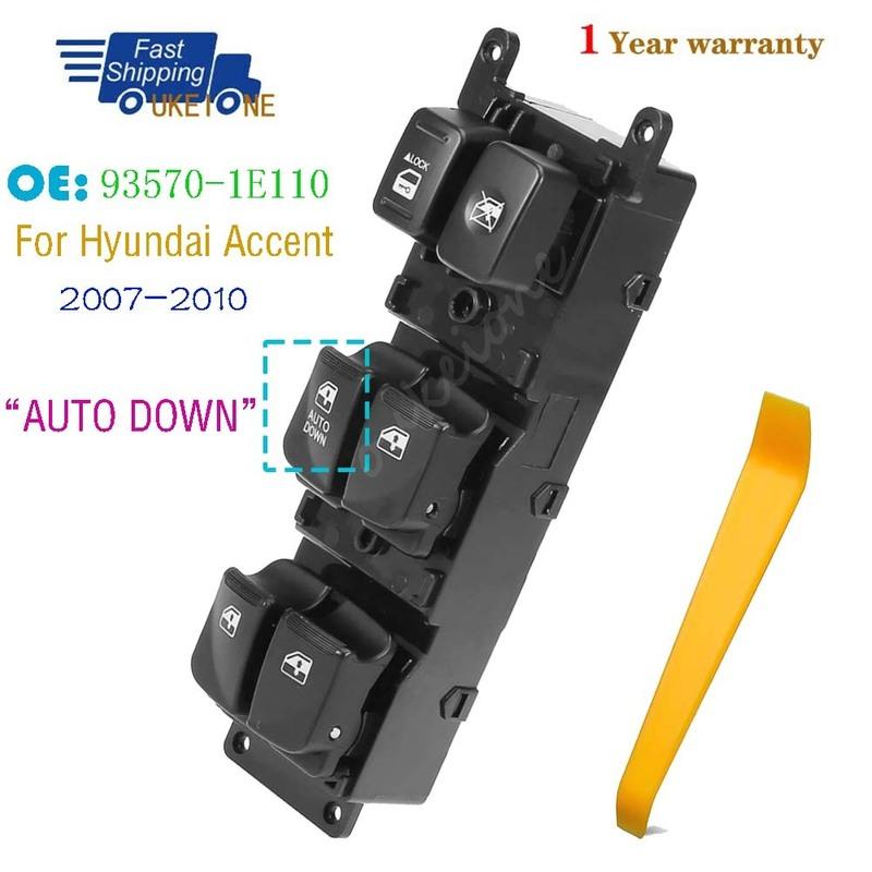 93570-1E110 For Hyundai Accent 2007 2008 2009 2010 Front Left Master Driver Side Window Door Power Switch Car Parts 93570-1E111