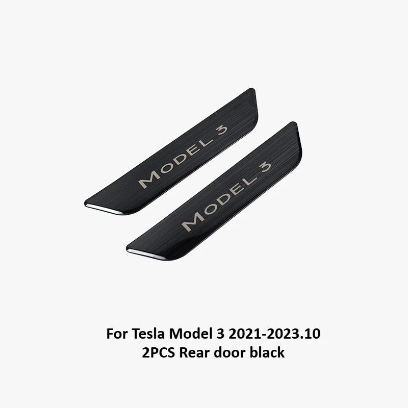Stainless Steel Door Welcome Pedals for Tesla Model Y Juniper Model 3 2025+ Sill Protector Bars Cover Interior Car Accessories