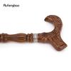 Flower Brown Wooden Fashion Walking Stick Decorative Vampire Cospaly Party Wood Walking Cane Halloween Mace Wand Crosier 93cm