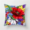 Car Living Room Sofa Cushion Cover Luxury Home Decoration Pillow Cover Colorful Flowers Sunflower Rose Print Pattern