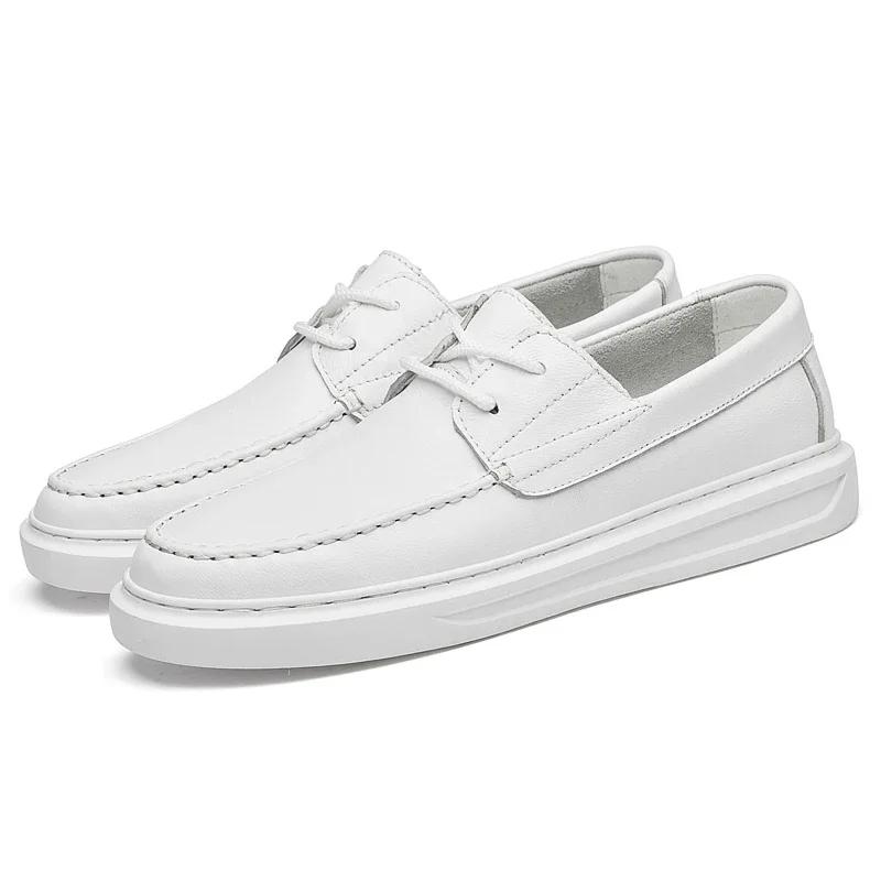 Italian Mens Casual Shoes Luxury Wedding Genuine Leather Formal Dress Boat Shoes for Men Man Tassels Loafers Male Shoes
