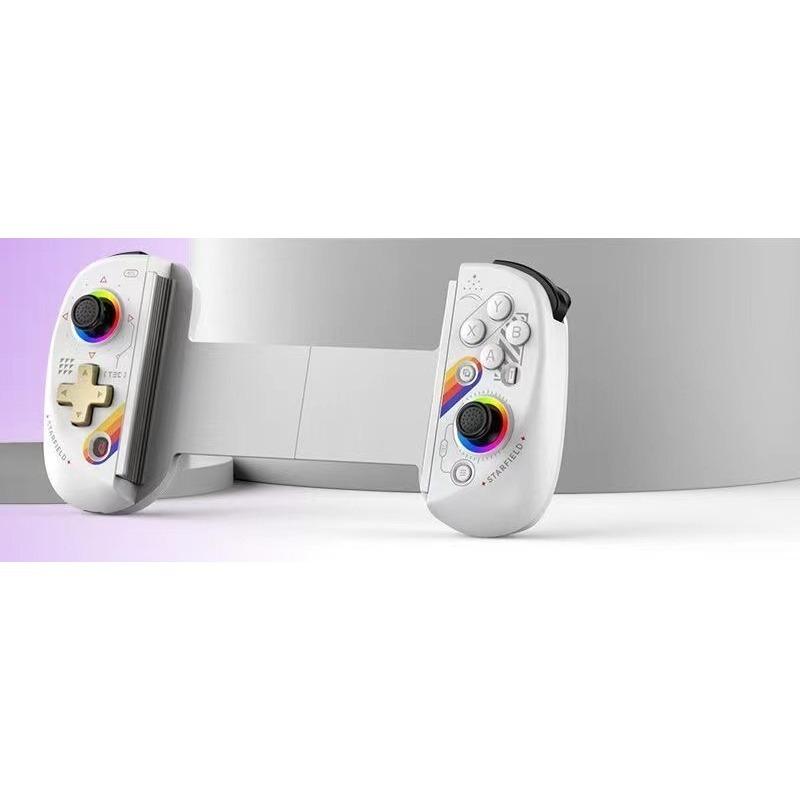 

Двойной вибрационный беспроводной контроллер-ручка геймпад для Switch / Android / IOS / PS3 / PS4 / Win10 ПК 21.3*9.9*4.7cm белый/звезда