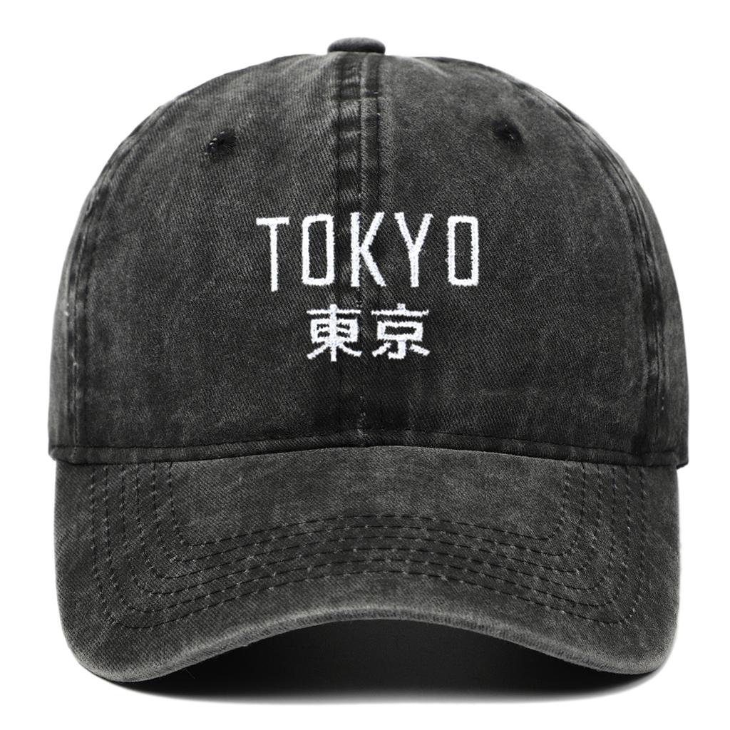 1pc Tokyo Japan Casual Baseball Cap Running Hippie Hip Hop Hat Summer Sun Protection Couple Unisex-Teens Streetwear Snapback Cap