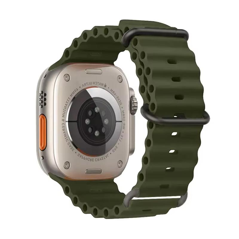 Ozean-Armband für Apple Watch Band 49mm 44mm 40mm 45mm 41mm 46mm Silikonarmband correa iWatch Serie 7 6 5 3 se 8 9 10 ultra 2