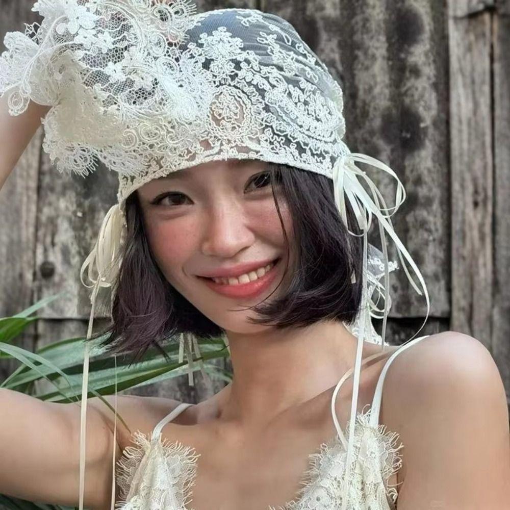 Vintage Bridal Headband French Lace Bridal Headpiece Elegant Bridal Veil  Bridal Event