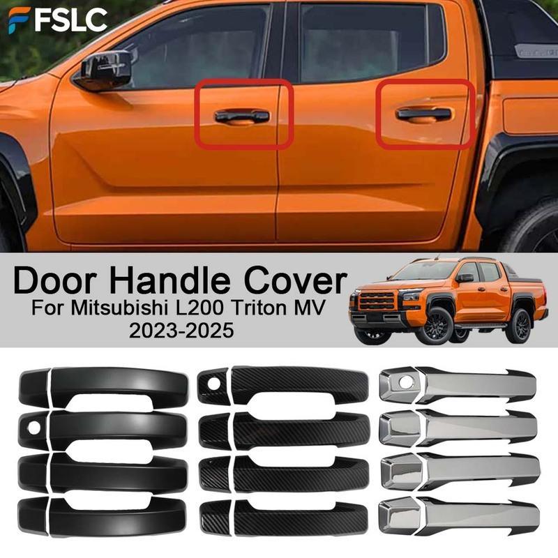 Car Decoration Door Handle Cover For Mitsubishi L200 Triton MV -2025 Cars Accessories Upgrade Modify A Car