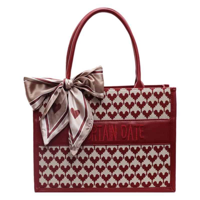 Wedding Bag High-end Bridal Bag 2025 New Red Wedding Bag Fashionable Foreign Style Thousand Bird Grid Portable Messenger Bag