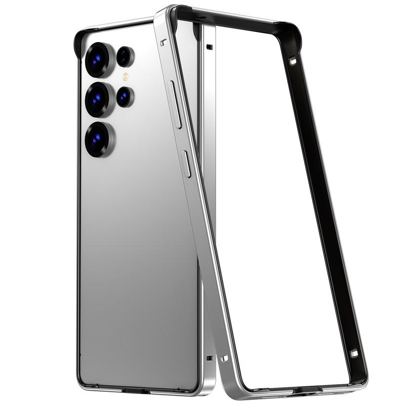 Samsung S26 Ultra Phone Case: Metal Frame with Silicone Corners, Drop Protection & Heat Dissipation, S25P & S24 Compatible