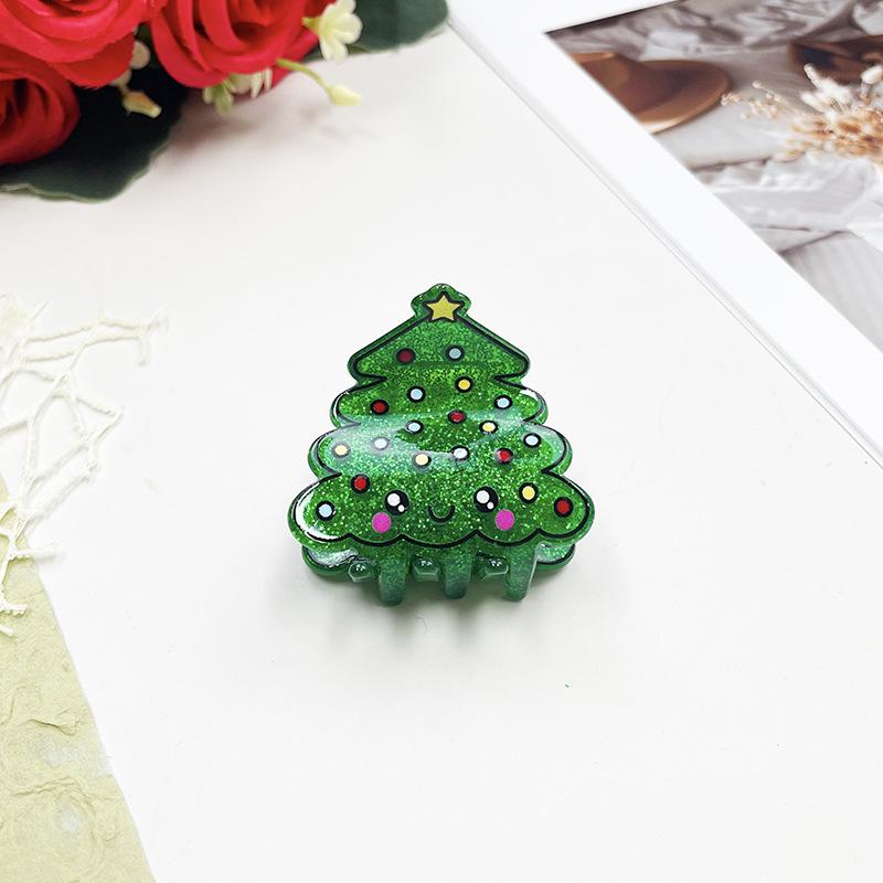 2024 Christmas Santa & Snowman Acrylic Hair Clips: Santa, Snowman, Sock, Christmas Tree, Snowflake Design