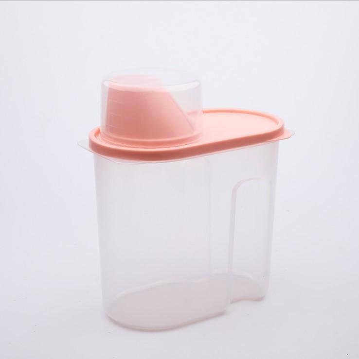 Прозрачная влагонепроницаемая кухонная банка для хранения круп специй закусок и сухих продуктов 1140₽