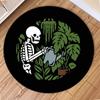 Menschliches Skelett Gedruckter Runder Teppich Lustige Cartoon Kreis Teppiche für Schlafzimmer Dekor Zuhause Wohnzimmer Sofa Couchtisch Flurmatte