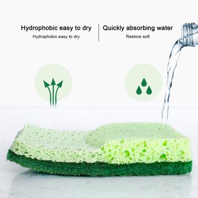 Easy To Use Clean Dishwashing Sponge Convenient Elastic High Friction Cleaning