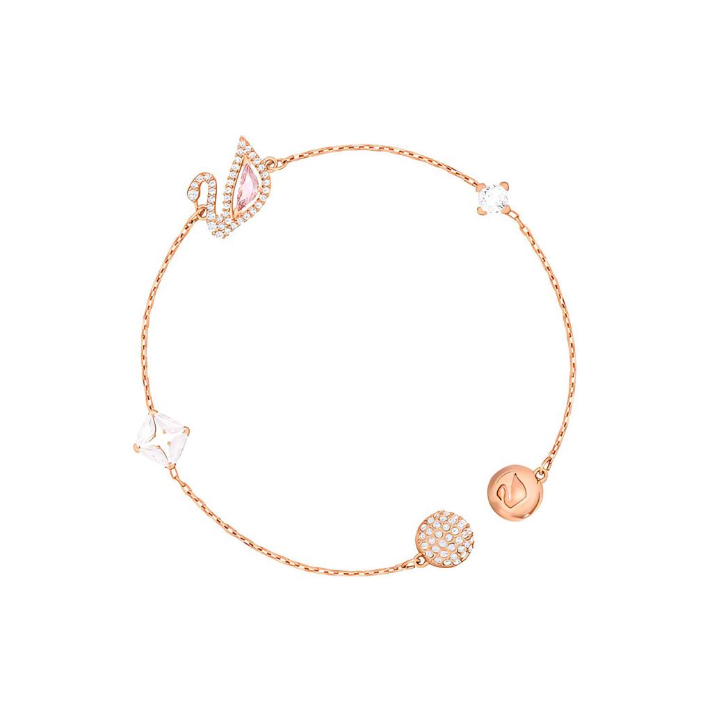 Swarovski Womens Dazzling Swan Bracelet Gold