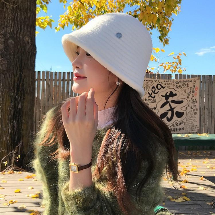 Autumn and winter soft glutinous plain face small fisherman hat children warm big head circumference basin hat winter versatile top hat