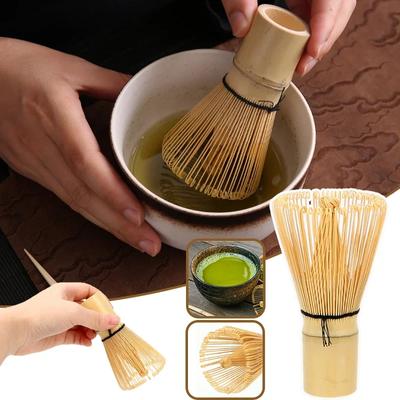 Japon Bambu Matcha Fırçası 100 Adet Yeşil Çay Tozu Karıştırma Çay Seti Fırçası Öğütme Fırçası Aracı Japon Çay Seti Aksesuarları