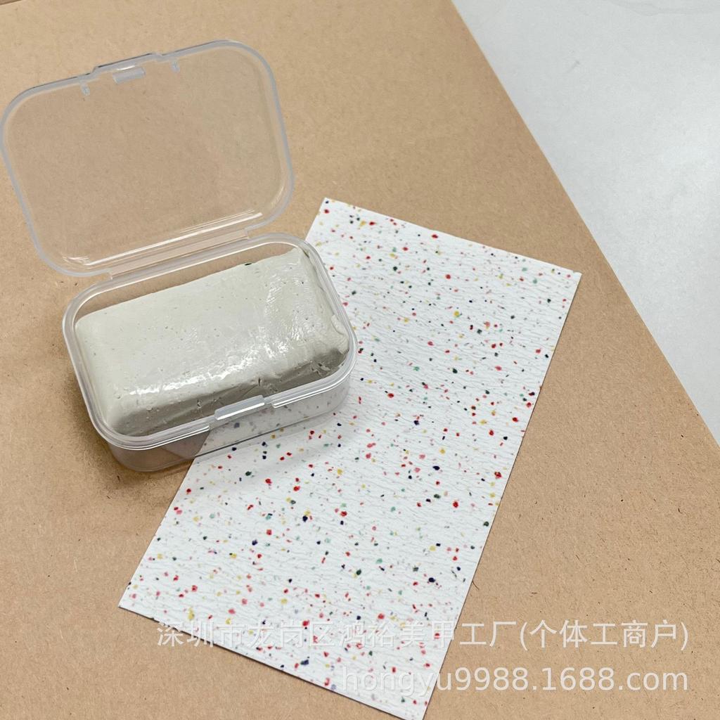 1pc Russian-style Cuticle Cleaning Clay with Quick Nail Polishing Head