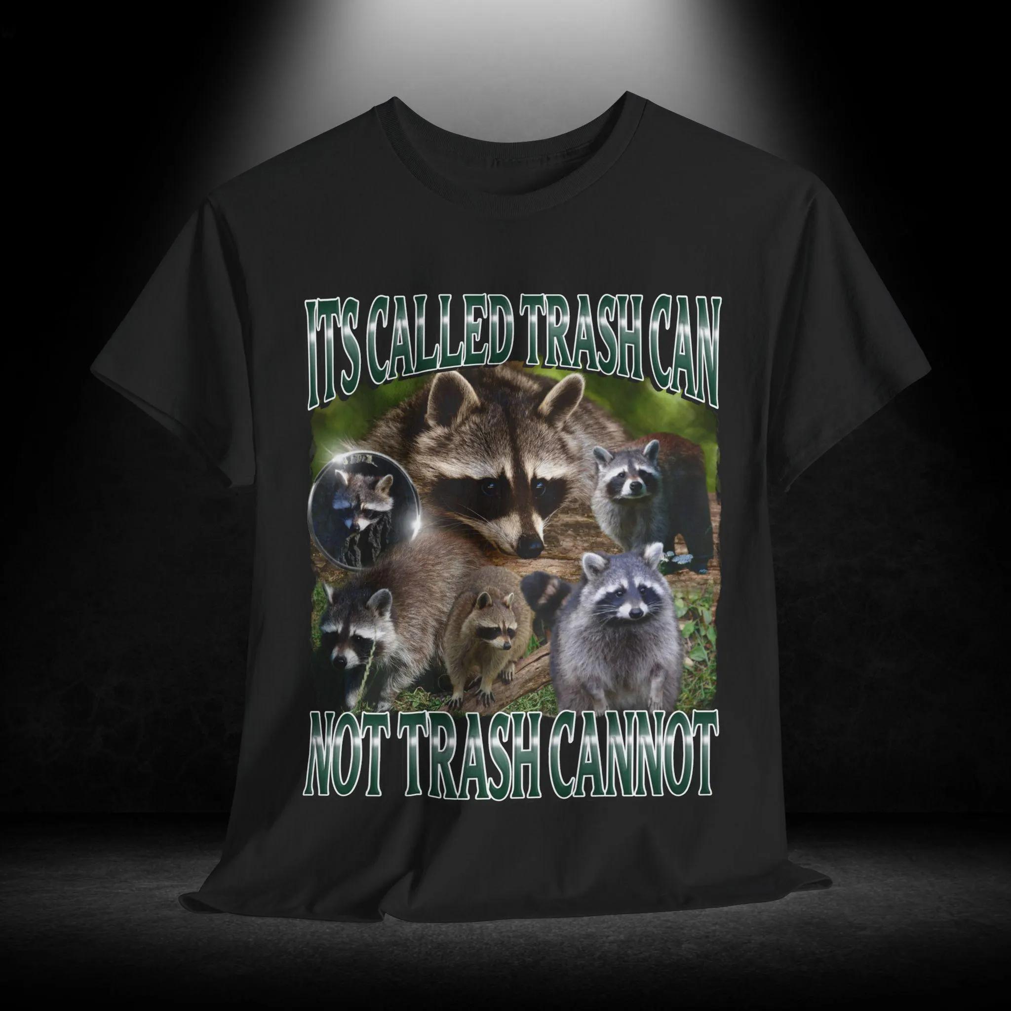 Trash Panda Raccoon Tee Cute Woodland Animal Shirt Summer Mens and Womens Loose and Breathable Tshirt Top S