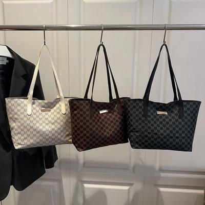 Dámská retro luxusní velkokapacitní taška přes rameno a tote bag na podzim/zimu