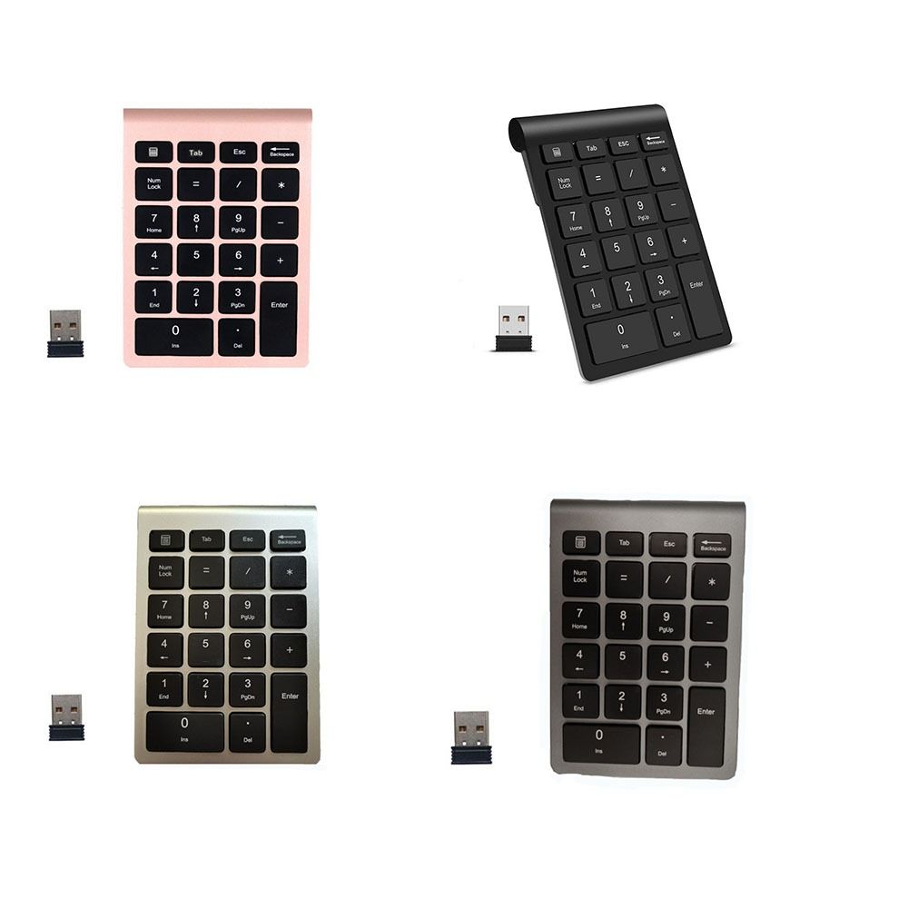 22 Keys Mini Digital Keypad USB 2.4G Digital Numpad Number Pad  For Windows