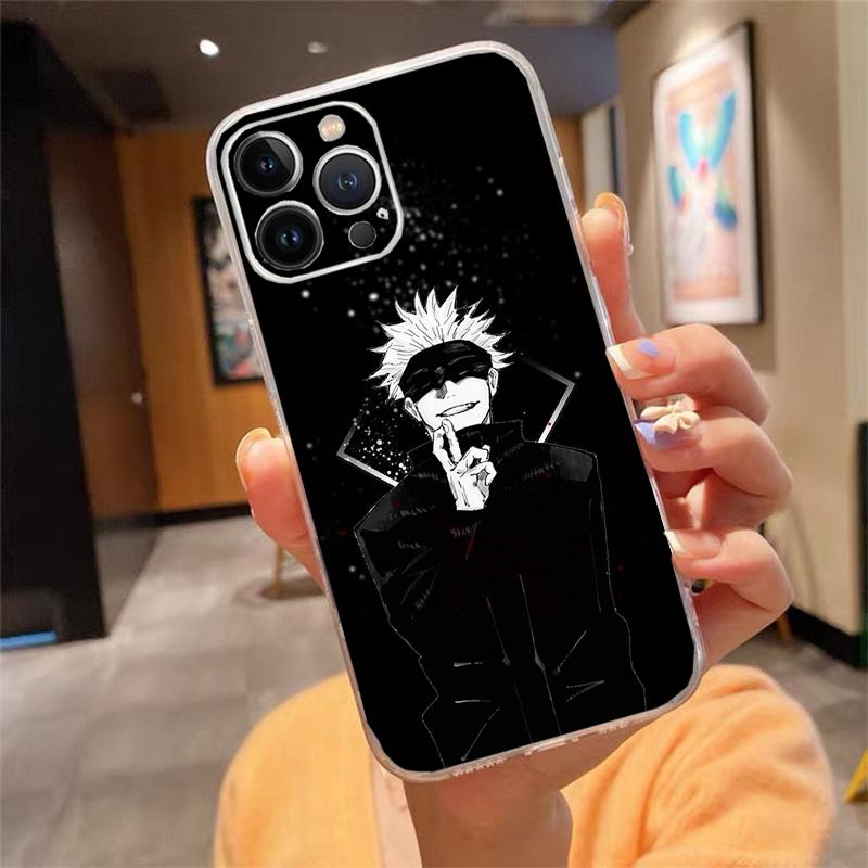 Phone Case For Iphone 17 Pro Max Air 16 15 14 13 Pro Max 15 16 Pro 15Plus Anime Jujutsu Kaisen Yuji Itadori Satoru Gojo
