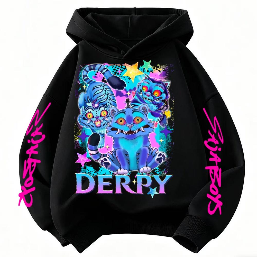Kpop Witch Hunt Boys Girls Children Middle-aged and Young Adults Spring and Autumn Hoodies Thin Sweatshirts