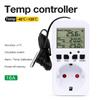 Highly power 16A Intelligent Temperature Control Socket Digital Display Thermostat Socket For Heating and Cooling Systems