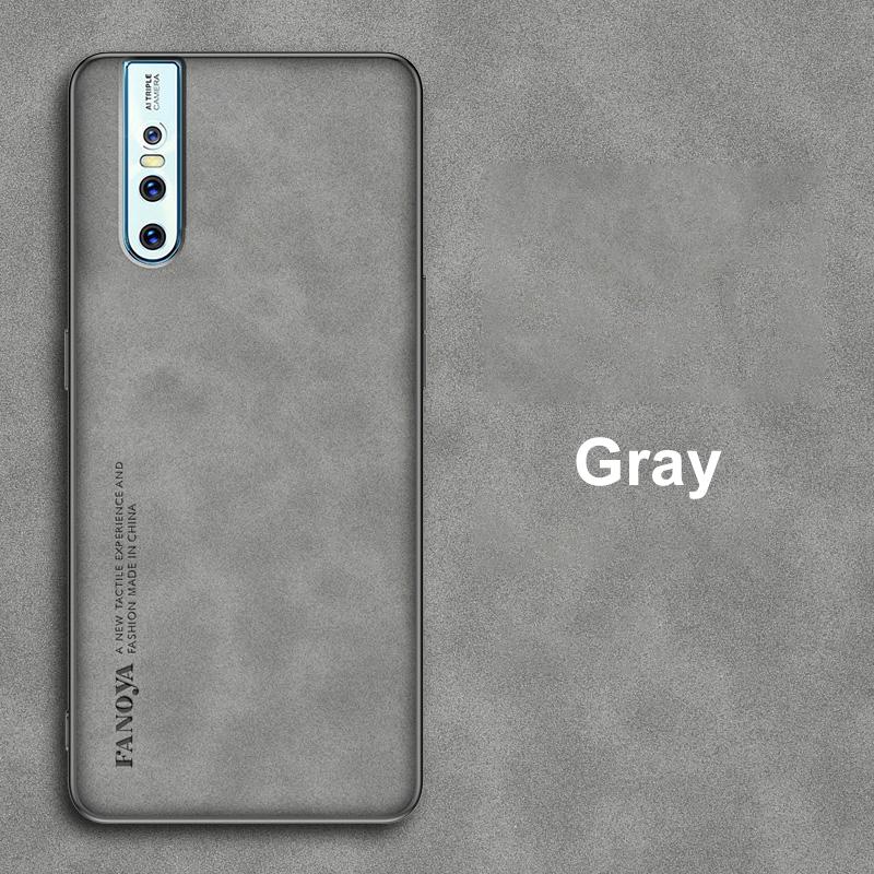 Luxury PU Leather Case For Vivo V15 Pro V9 V17 Neo V7 Plus Cover Matte Protection Silicone Phone Case For Vivo 1907 Y85 Y71 Y79