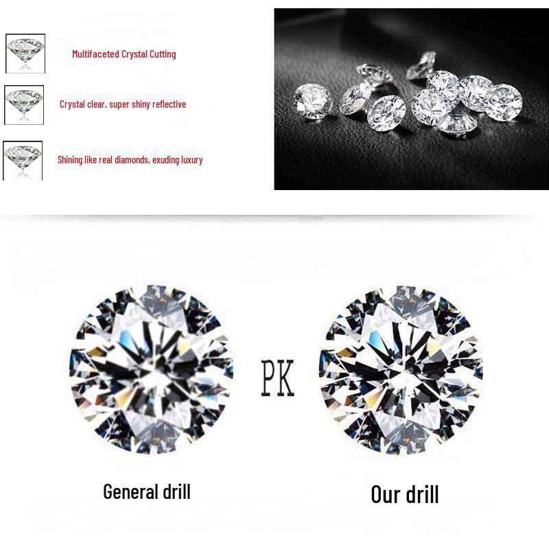 Popular Silver-Plated Crystal Bridal Choker Necklace Set: Perfect for Wedding Photography, Four-Piece Jewelry Collection