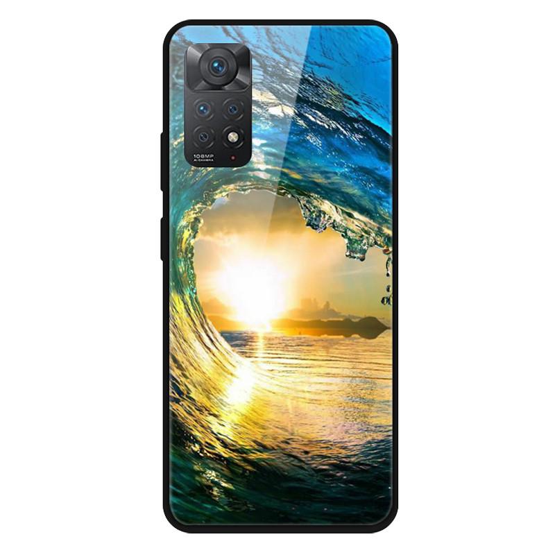 Fashion Glass Cover For Xiaomi Redmi Note 10 / Note 11 / Note 12 Case Tempered Glass Covers for Xiaomi Redmi Note 12 4G Case