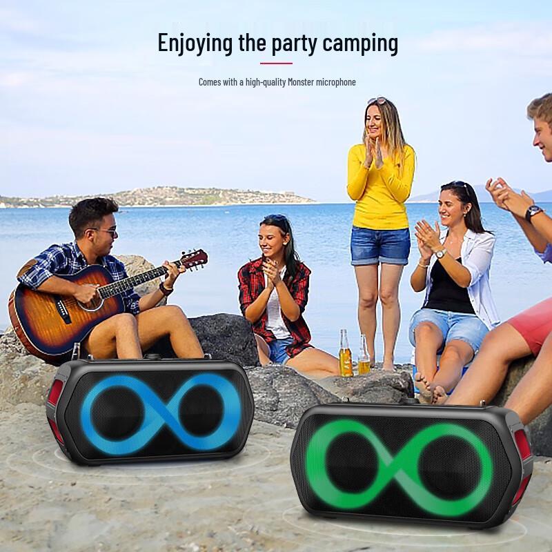 Monster M176 Portable K-Song Bluetooth Speaker with Microphone