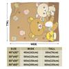 Rilakkuma und Freunde Warme Decke Mädchen Jungen Plüsch Überwurfdecke Neuheit Sofa Bett Flanell Bettwäsche Sofa Bettbezug
