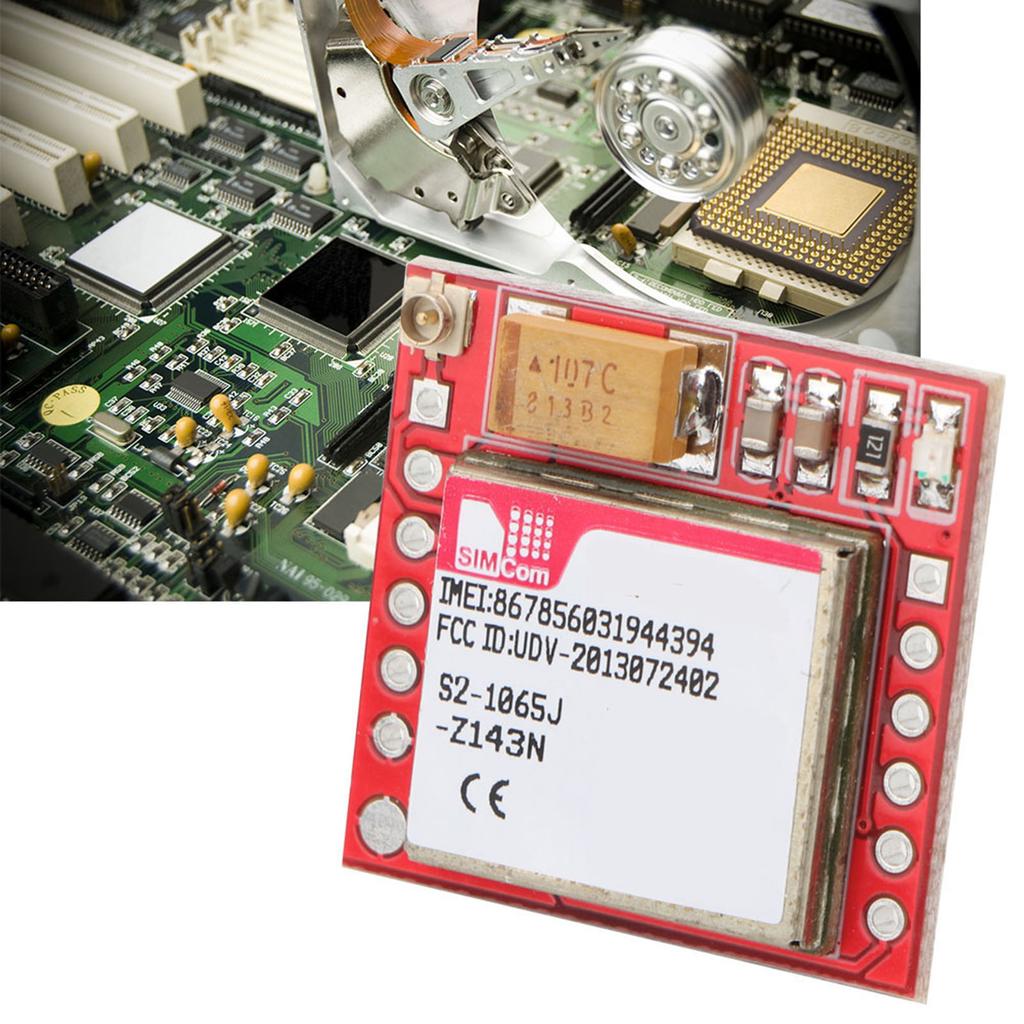 GPRS Board GSM Module Kit MicroSIM Card TTL Serial Port (without Antenna)