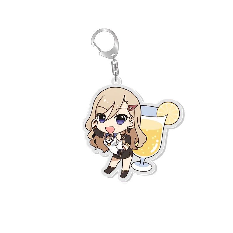 Fairy Tail Acrylic Keychain: Cute Anime Cartoon Backpack Pendant Custom Picture