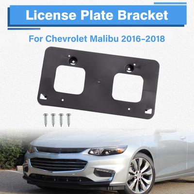 Car Front Bumper License Plate Frame Mounting Bracket Holder Accessories For Chevrolet Malibu 2016 2017 2018 GM1068191 23317838