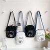 Cute Bear Rabbit Print Crossbody Bags For Women Girls Mini Canvas Square Purse Trendy Cartoon Handbags Shoulder Phone Bag Bolsos