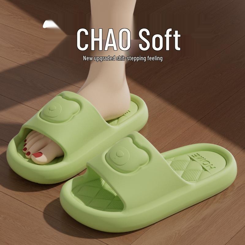 

Тапочки из ЭВА с нескользящей толстой подошвой: Удобные и дезодорирующие сандалии для использования родителями и детьми в помещении и на улице летом 38-39