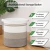 Large Capacity Cotton Woven Laundry and Storage Basket