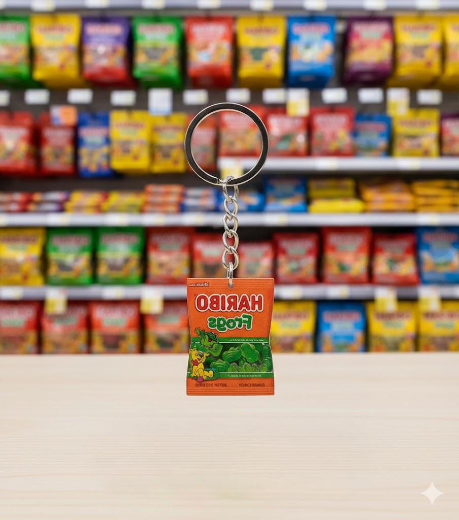 Mini Keychain for Keys Children's 2.5 Cm Acrylic Food Toy Antistress Pendant for Keys, for Bag