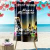 Name Custom Fast Furious Print Beach Towel, Large Soft Quick Dry Towel for Beach Camping Swimming