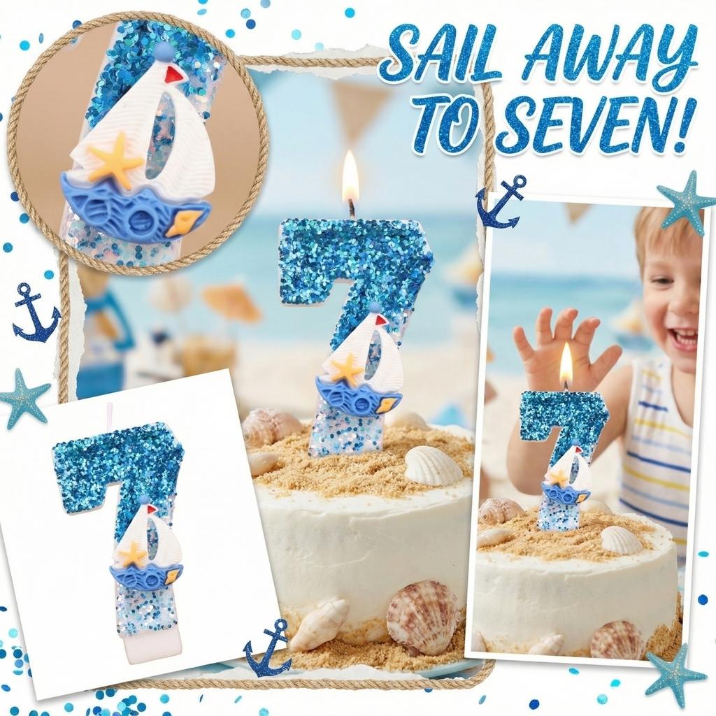 Fashion Cartoon Creative Birthday Candles Party Digital Candles