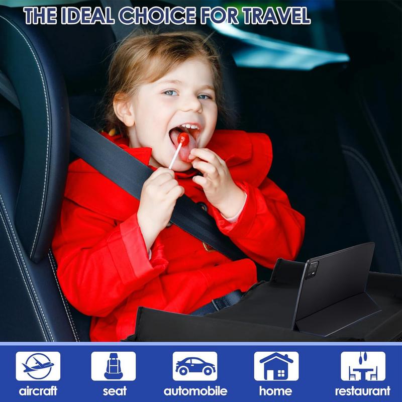 Car Seat Travel Tray Road Trip Travel Tray For Kids Car Seat Must Have Desk Organizer With Adjustable Straps Foldable Carseat