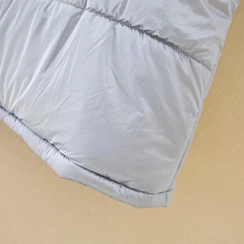 Vest for Women Winter Cotton Sleeveless Tops Padded Large Size Vest Oversize Thickened Down Casual Zipper Vest