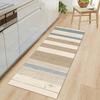 Imitation Wood Grain Stripe Kitchen Mat Entrance Doormat For Living Room Rug Home Bedroom Floor Hallway Balcony Anti-Slip Carpet