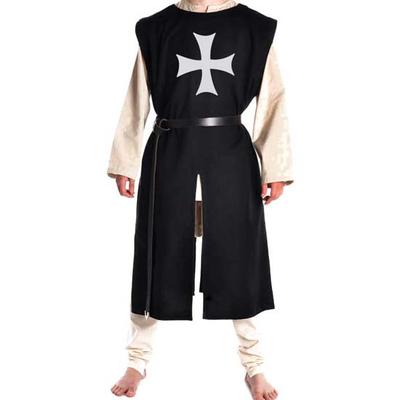Średniowieczny Rycerz Krzyżowiec Tabard Kostium na Halloween Cosplay Templariusz Tunika Renesansowa Suknia SCA