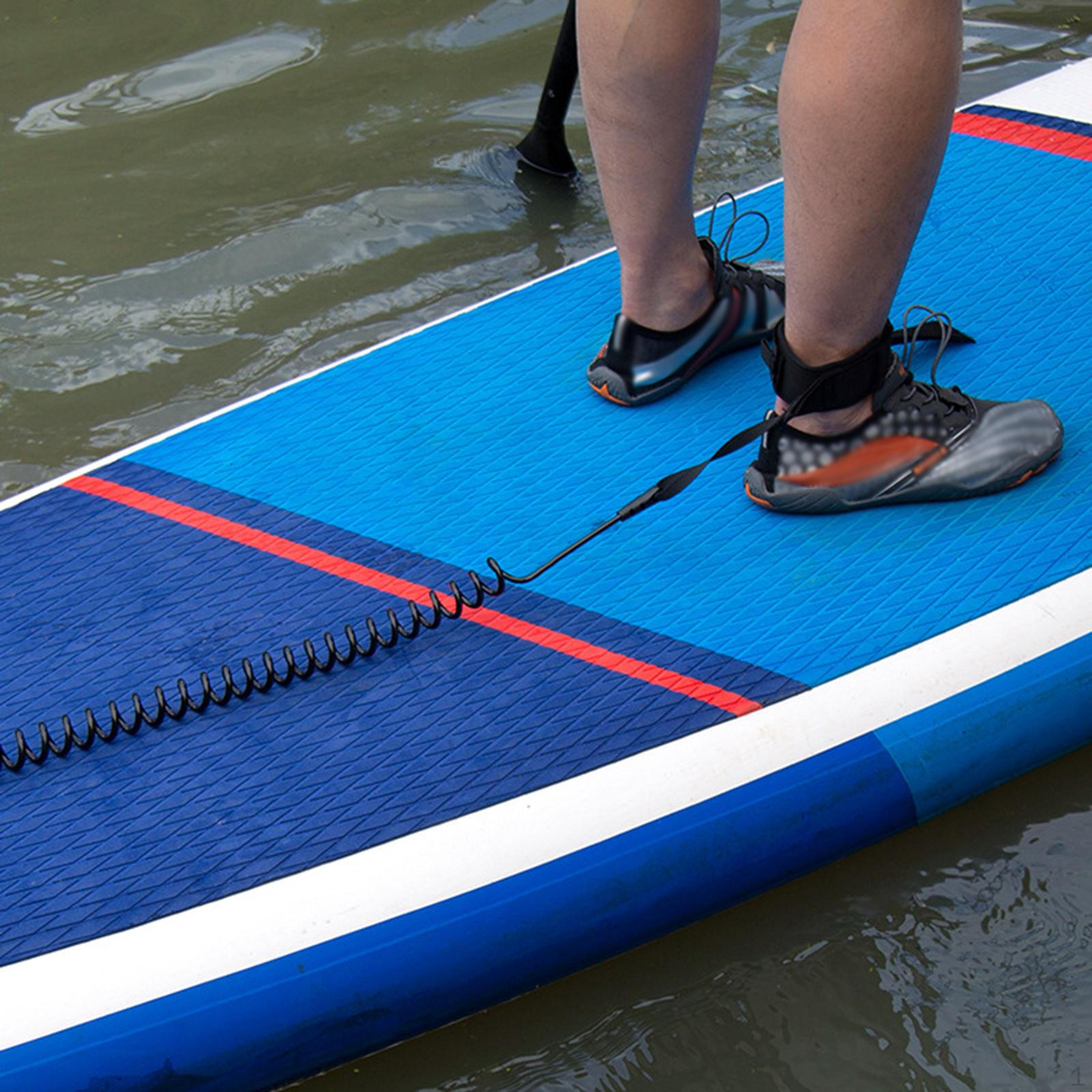 Surf Board Leashes, Coiled Leash, Leash Rope, Paddle Surfboard Surfing Leg Rope 7mm